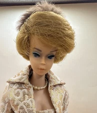 Vintage Blonde Bubble Cut Barbie Doll Wearing “Evening Splendor” #961 Excellent