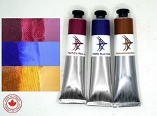 YInMn Blue, YInTiCo Red, Quinacridone Gold - Modern - Handmade Oil Paint - 50ml