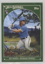 2023 X Bob Ross The Joy of Baseball Sap Green Canvas 75/75 Joey Wiemer #21 0qw3