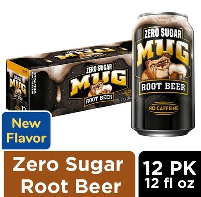 Mug Zero Sugar Caffeine Free Root Beer 12 pack FREE SHIPPING