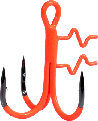 BKK Assist SPEAR 21-UVO Drillinge 6- 3/0 Drillingshaken  mit Baitholder UV aktiv - Bild 1 von 4