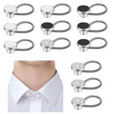 12 PCS Shirt Collar Button Extenders for Mens Dress Shirts, Comfortable Neck ...