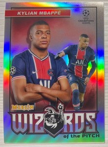 2020-21 Topps Merlin Chrome UCL ⚽ Wizards of the Pitch #W-KM Kylian Mbappe