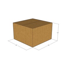 5 16x16x10 Kraft Brown Corrugated Shipping Boxes 32 ECT Single-Wall New