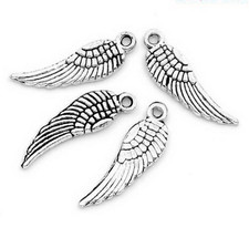 Lot 15 pcs Pendant Dangle Charm Angel Wing Jewelry Finding Making S28