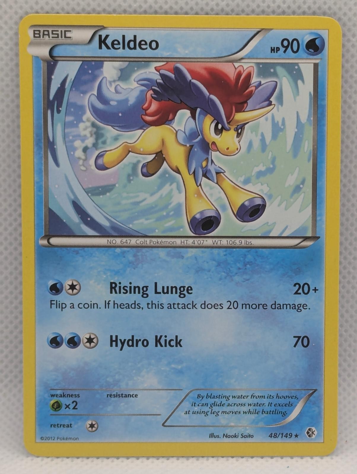 KELDEO 48/149 R BOUNDARIES CROSSED POKEMON NM/M KELDEO