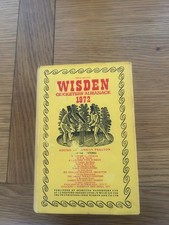 1972 Wisden Cricketers Almanack with Dust Jacket - Good Plus  (Free UK P&P)