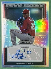 2022 Panini Prizm Draft Picks Andry Lara Autograph Auto Washington Nationals RC