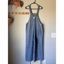 Light Wash Denim Wide Leg Overalls