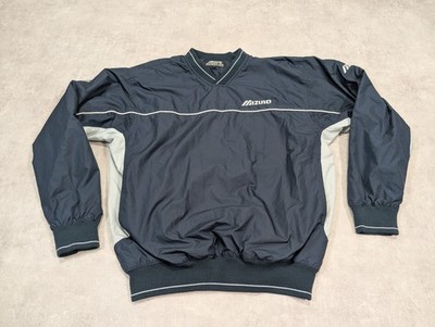 Vintage Mizuno Jacke Herren M Navy Golf Pullover Mantel Windbreaker Performance Y2K 00s