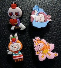 Set Of 4 Labubu Shoe Charms Compatible With Crocs NEW