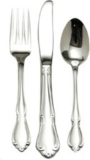 Oneida Chateau 3 Piece Child Flatware Set 18/10 Stainless Steel, Silver