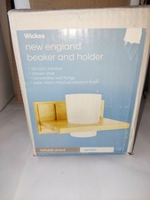 Wickes New England Beaker & Wall Mount Holder Brand New In Box, Bathroom Kitchen