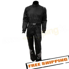 ZAMP R010003L Large Black/White Stripes ZR-10 Driving Suit