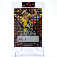 2022-23 Leaf Exotic Mosaic Tiger #BA-AN1 Andrew Nembhard Rookie Auto /7