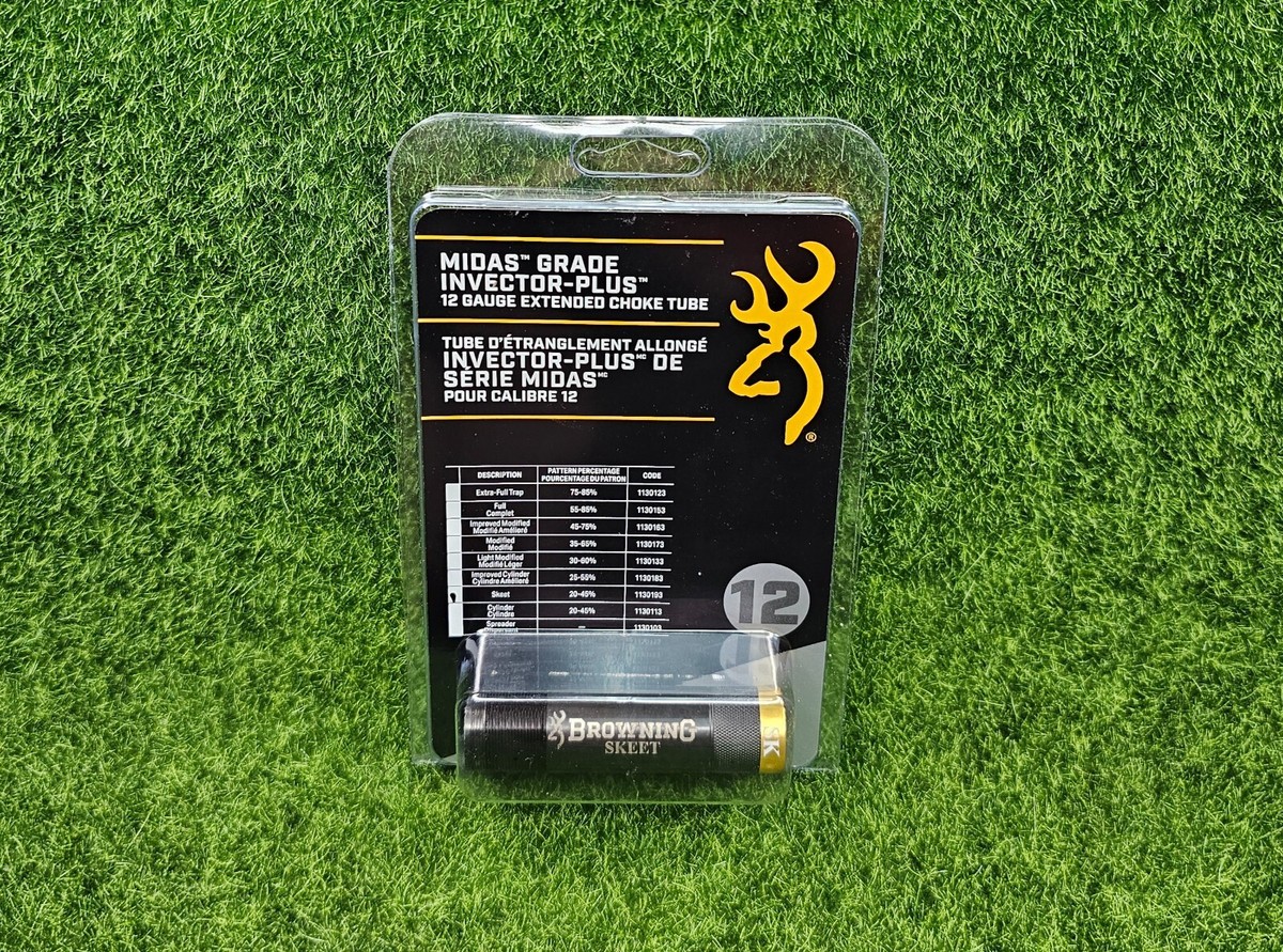 Browning Midas Grade Extended Choke Tube Invector Plus 12 Gauge EF Trap Browning Midas Grade Extended Choke Tube Invector Plus 12 Gauge EF Trap
