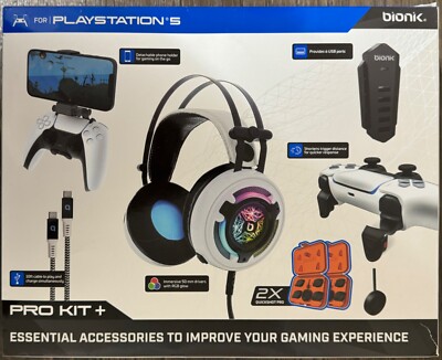 Bionik Pro Kit+ (1755635) For PlayStation 5 w/ 2x Quickshot Pro