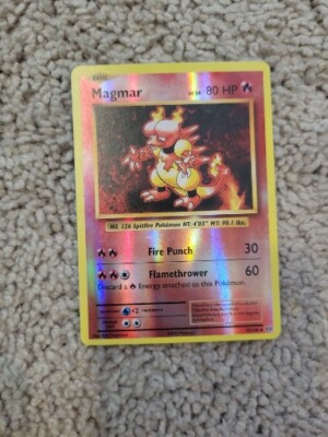 rare magmar pokemon card Pokemon Card Magmar 20/108 Evolutions Reverse Holo Rare Excellent To Near  Mint