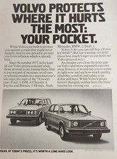 Volvo Vintage Magazine Ad Picture Advertisement Retro Decor Art