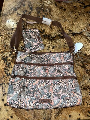 Sakroots Gift Set Basic Crossbody and Card Wallet, New