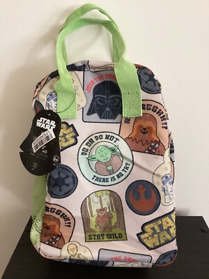 NWT Star Wars X Yoobi Colab Lunch Bag Tote Yoda Darth Vader NEW