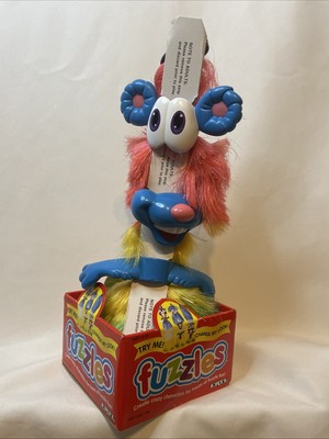 VTG 1995 Ertl Fuzzles Retro Toy 90 s Gonk Troll Clown Colourful Rainbow J003