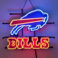 20"x16" Buffalo Bills Neon Light Lamp Sign With HD Vivid Printing Beer Bar AL