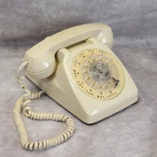 Automatic Electric Almond Rotary Desk Phone Working