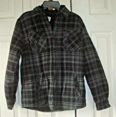 Boys Jacket Gray Plaid C. R. Blues Size 10/12 New