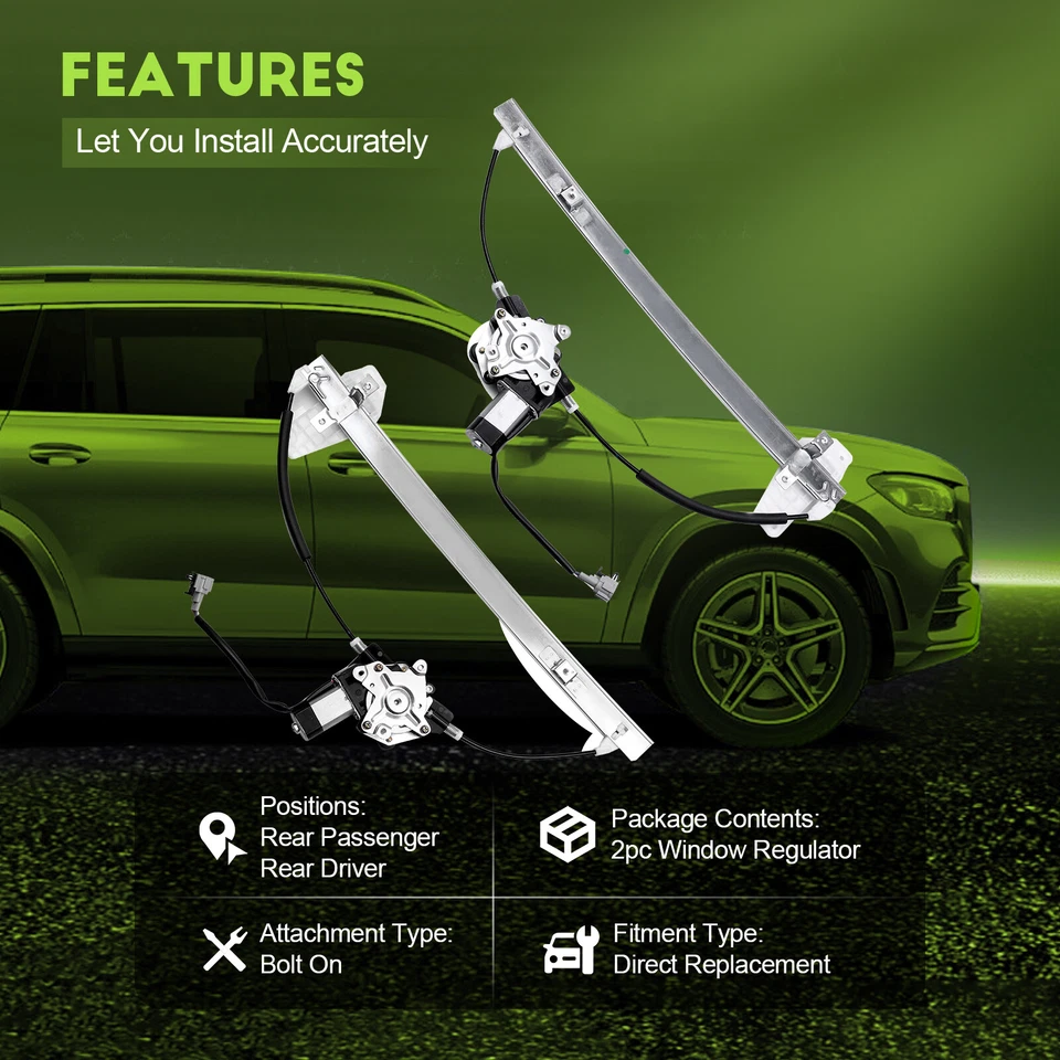 Nissan 2004-2015 para Titan Armada trasero derecho derecho con regulador de ventana eléctrica del motor Foto 2 de 4