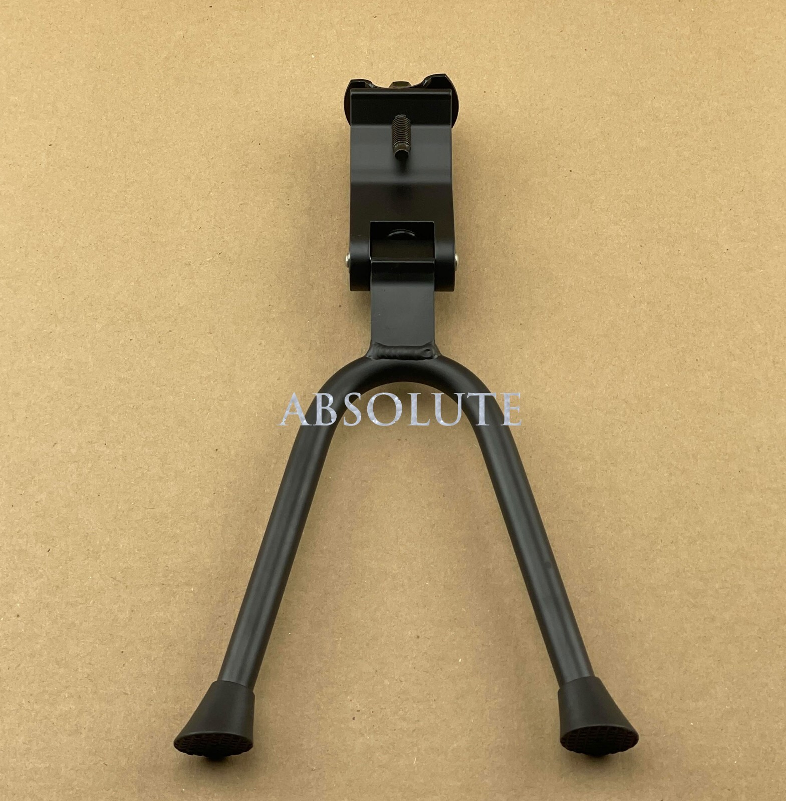 BLACK BICYCLE DROP STAND DUAL KICKSTAND CHOPPER RAR ROD CRUISER LOWRIDER BIKE.