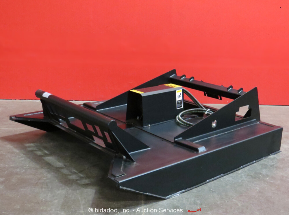 Greatbear Rotary Brush Cutter Hydraulic Skid Steer Attachment bidadoo