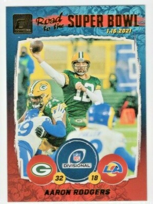 Aaron Rodgers 2021 Donruss Road to the Super Bowl Insert #DR1 Packers