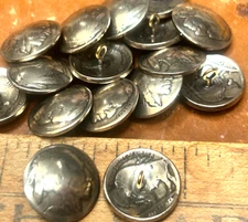 buttons Indian Head nickel 7/8" 1pc made in USA