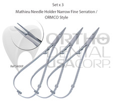 Set x 3 Mathieu Pliers High Quality Pliers Needle Holder Made for USA seller