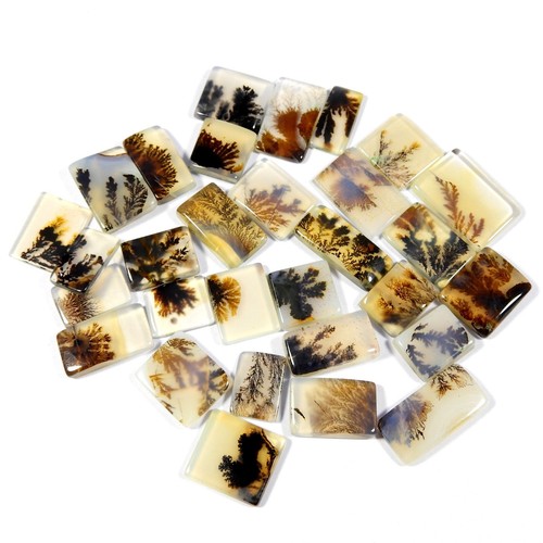 Natural Shazar Dendrite Cabochon Scenic Agate Wholesale Lot 30Pc Gemstone #11000 - Picture 2 of 11