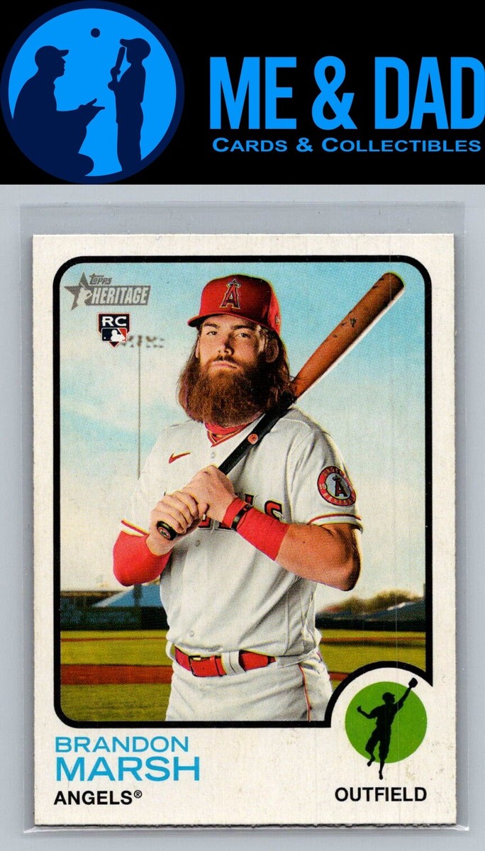 2022 Topps Heritage #176d Brandon Marsh Team Name | eBay