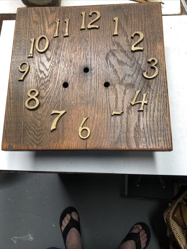 Vintage Sessions Mission Wall Winding Clock empty Oak Case PARTS REPAIR ...