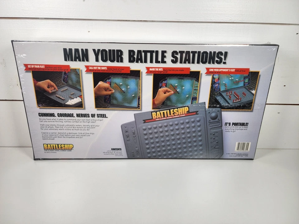 NEW IN BOX Vintage 1996 Battleship Board Game Milton Bradley Hasbro SEALED! NFRB - Image 3 of 4