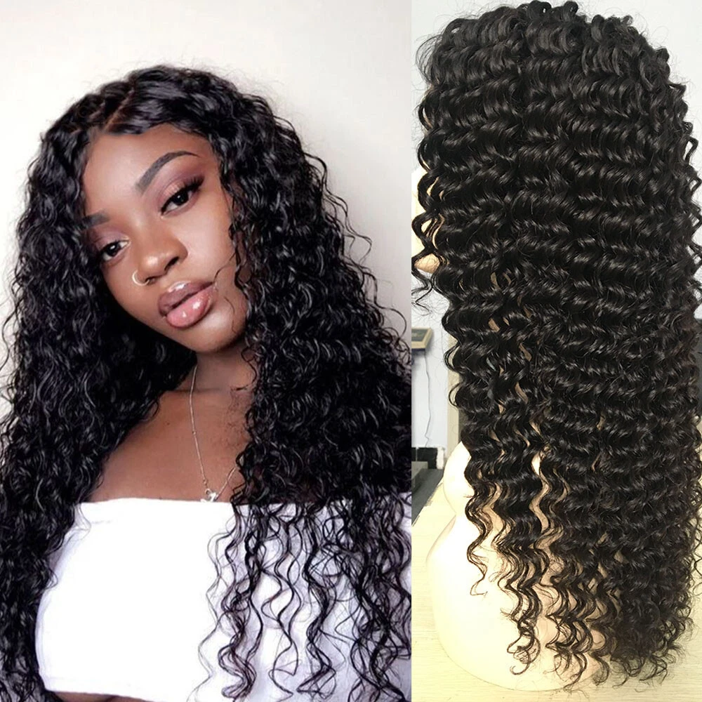  ULRICA Deep Wave Lace Front Wigs Human Hair 22 Inch