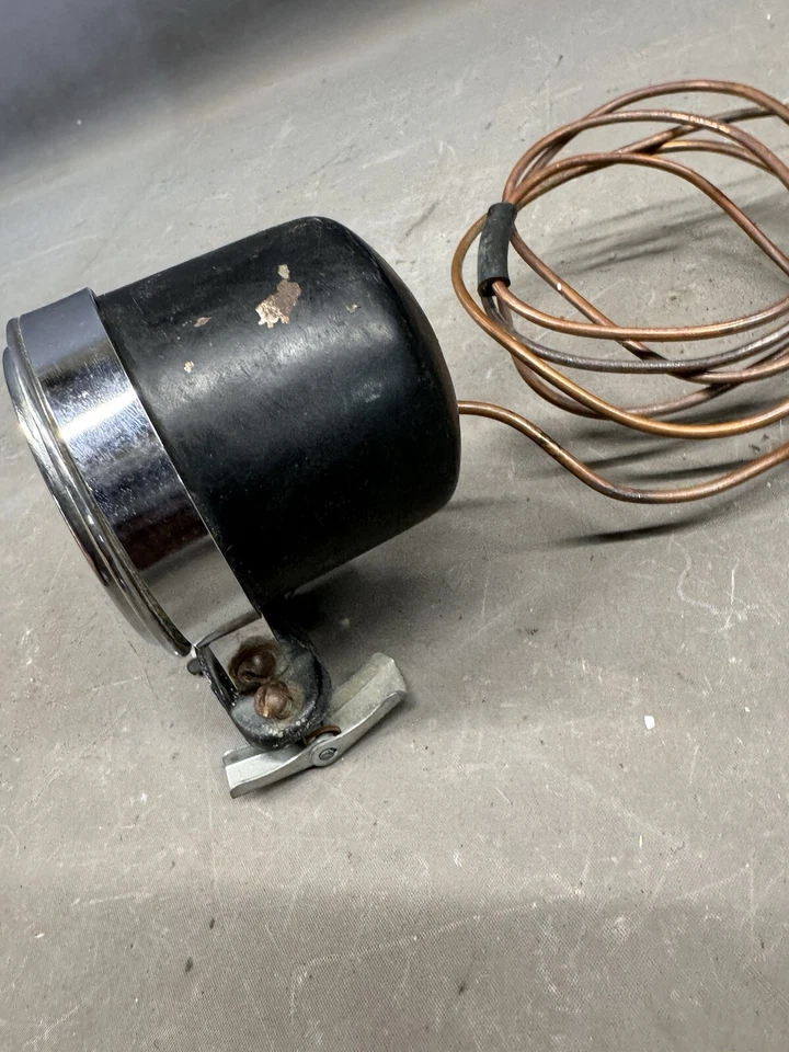 Medidor de presión de combustible Stewart Warner de colección arrastre carreras rata Hot Rod Ford Chevy Foto 3 de 4