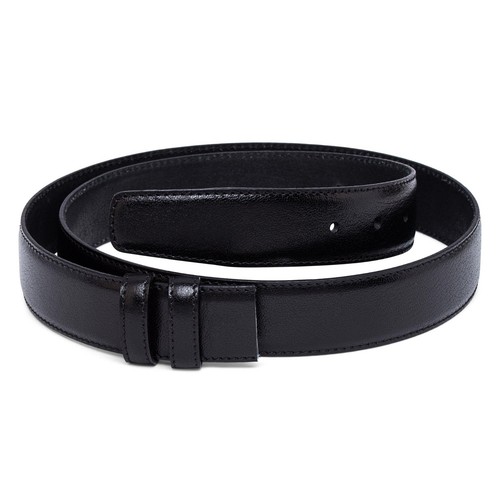 35 mm Black Leather Belt Strap Replacement Men's Belts buckles Adjustable Sz 38" eBay