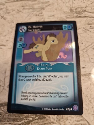 Dr Hooves Too Splashy Pf4 PROMO FOIL My Little Pony MLP CCG Karte 2014 crystal g