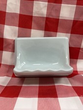  Light Blue Vintage Ceramic Soap Holder New Old Stock Made In USA