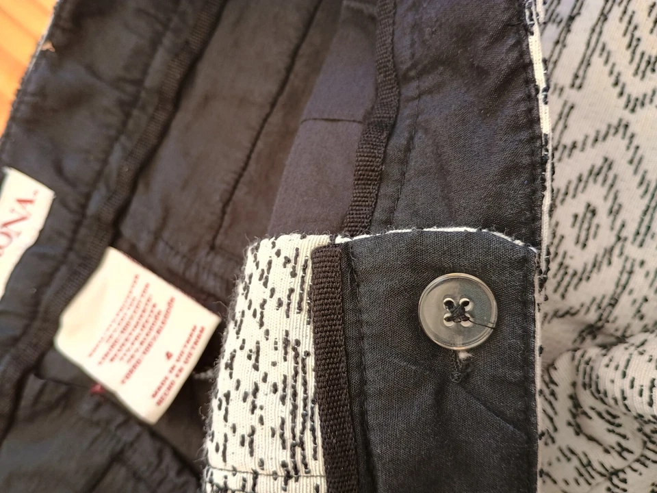 Pantalones cortos mujer Merona blanco gris talla 4 Foto 3 de 4