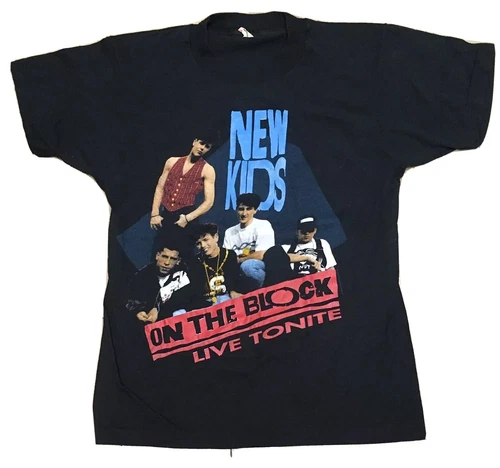 New Kids On The Block Live Tonight Magic Summer Tour 1990s vintage concert t-shirt, vintage, single stitch, B+ condition