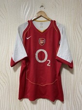 ARSENAL LONDON 2004 2005 HOME FOOTBALL SHIRT SOCCER JERSEY NIKE sz XL MEN