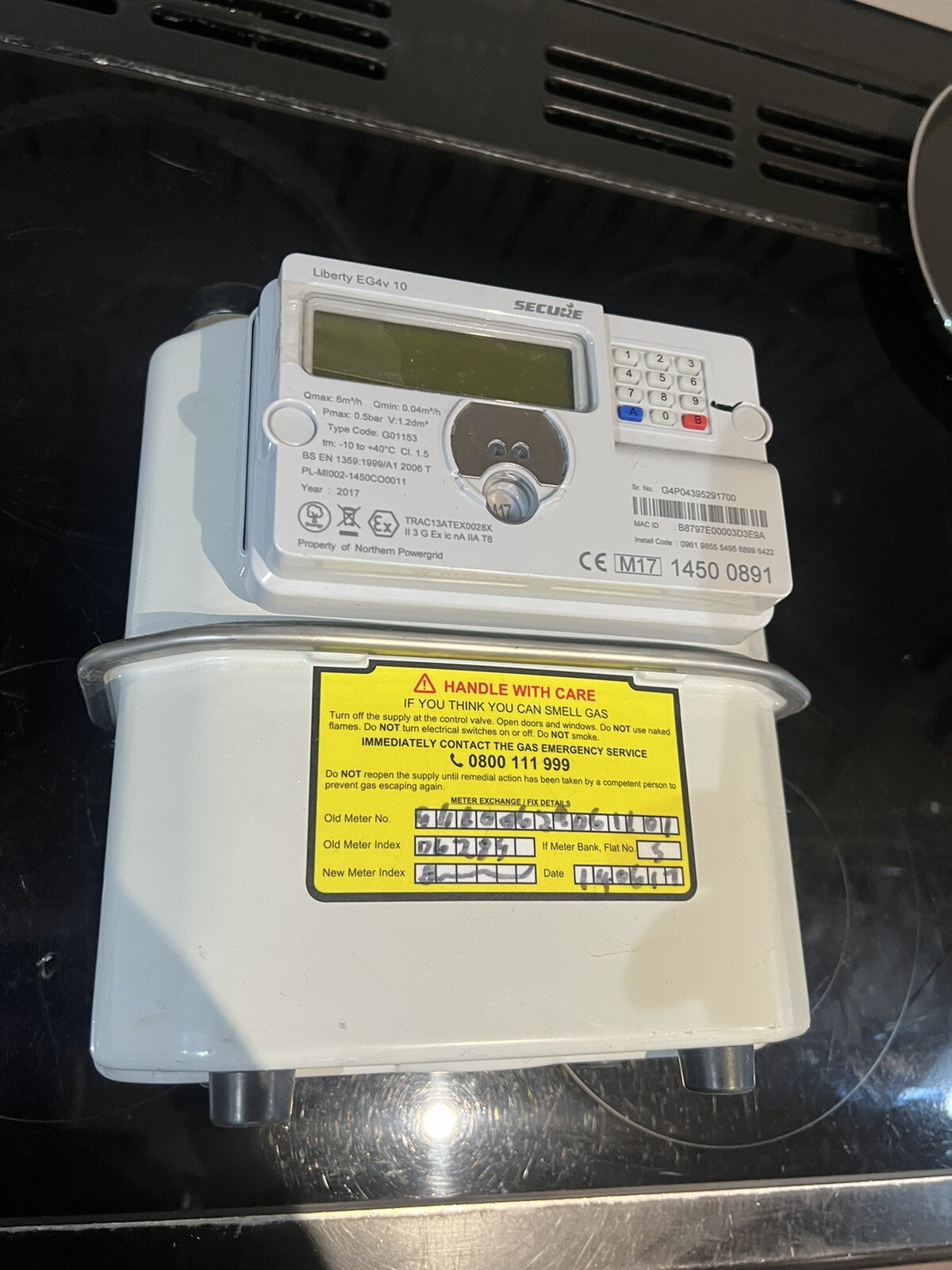 Gas Meter Eg4v 10 Secure Gas Meter eBay