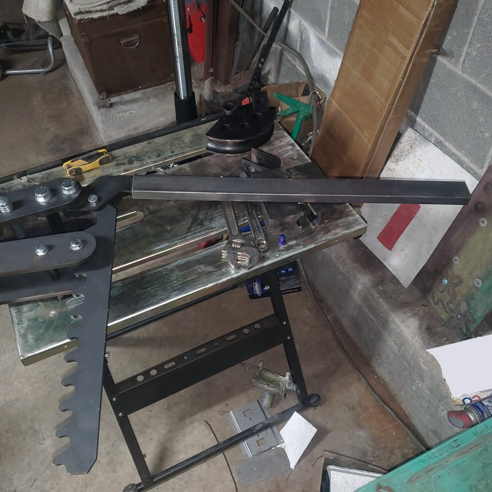 Tube Pipe Bender Black Oxide Coating Steel Manual Hand Bender