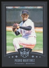 2019 Panini Diamond Kings #DK02-PM Pedro Martinez 2002 DK Retro Framed Blue